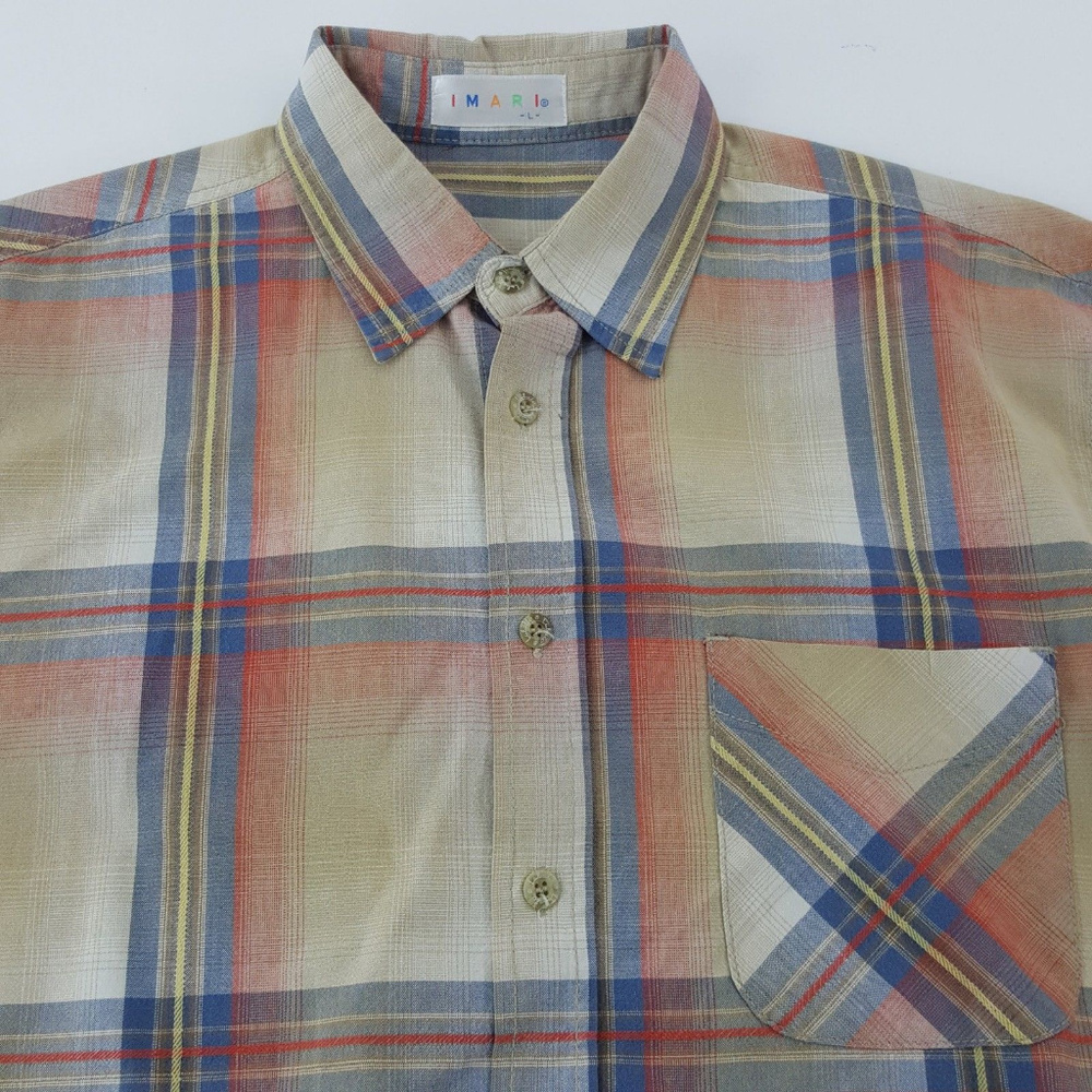 Imari Men's Long Multi Color Large Button Up Shirt